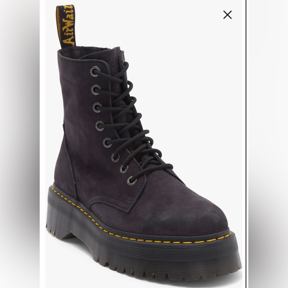 Dr. Martens Jadon III Dark Gray Lace-Up Boots